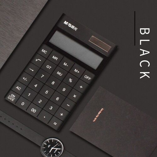 tablette de calcul solaire moderne, Design à double puissance, couleur, petit format mignon, 12 chiffres, pour écoliers