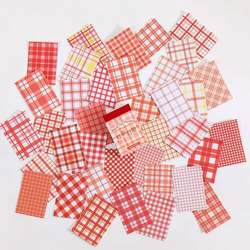 Autocollants À Carreaux Pour Livres, 50 Pièces, Treillis Décoratif, Créatif, Pour Compte À Main, Scrapbooking, Pour Carnet De Notes, Album Agenda