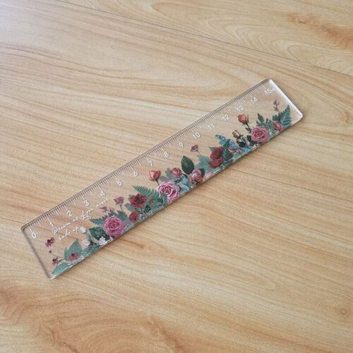 Règle Multifonction En Forme De Marguerite Rose, 15 Cm, Outils De Dessin Pour Étudiants, À Double Usage, Fournitures Scolaires Et De Bureau