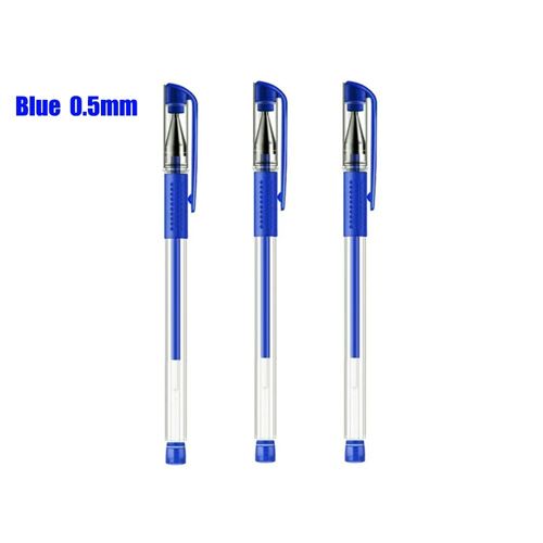 Stylo À Bille 0.5mm, Stylo D'écriture De Bureau, À Encre Rouge, Bleue Et Noire, 3 Pièces, Liquidation