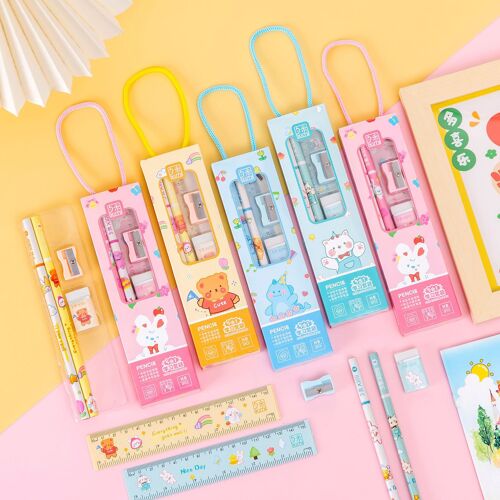 Ensemble De Papeterie Portable Pour Remise De Diplôme, 5 Pièces, Prix Créatif Pour Étudiant, Coffret Cadeau D'anniversaire De Maternelle, Fournitures Scolaires, Accessoires