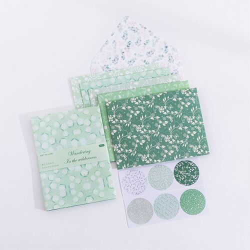Lot De 6 Enveloppes En Papier De Marguerite, Fleurs De Jardin, Pour Lettres, Coffret De Courrier, Pour Carte Postale, Cadeau D'invitation De Mariage