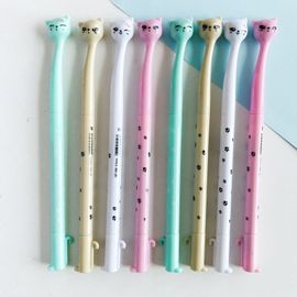 Stylo À Bille Coloré Chat Mignon, 4 Pièces/Lot, Stylo À Bille, Papeterie Scolaire Et De Bureau Pour Étudiant
