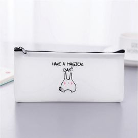 Sac À Crayons Portable, 1 Pièce, Mignon, Dessin Animé, Animaux, Grenade, Kawaii, Stylo Portable, Étui De Poche, Papeterie Scolaire En Silicone