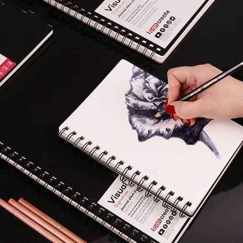 Carnet De Croquis Aquarelle Pour Dessin, A3/A4/A5 110g/M2, Marqueurs D'album ? Bobine Portables, Carnet De Peinture, Fournitures Pour Artistes Artistiques