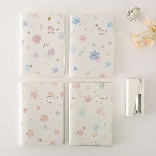 Ensemble De 4 Pièces De Couverture En Plastique A5 Super Épais, Pour Ordinateur Portable D'étudiant, En Pvc, De Corée, Papeterie Fraîche Et Simple