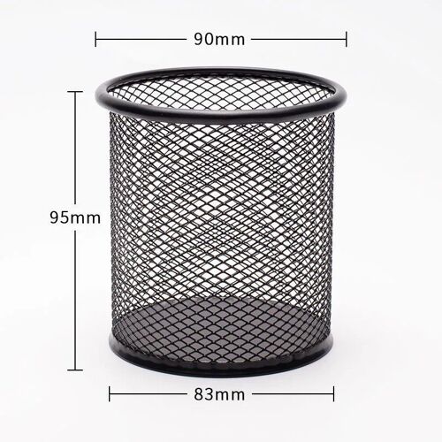 Organiseur de bureau multifonctions en maille, rangement de papeterie scolaire et de bureau, porte-crayon en fer et métal