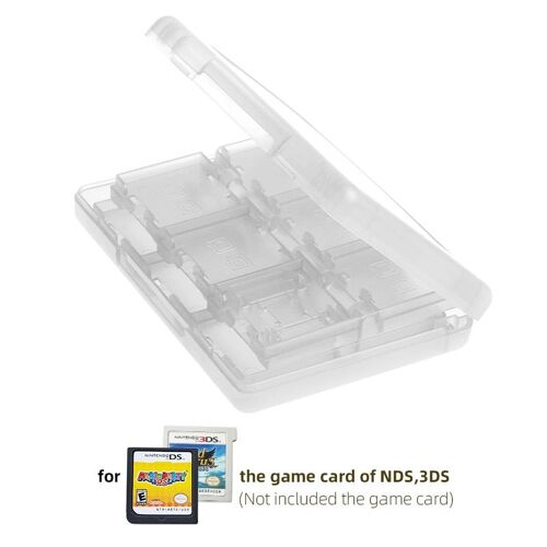 Pour Nds 3ds Blanc - Étui 24 En 1 Pour Cartes De Jeu Nintendo 3ds, Boîte De Rangement Portable, Coque Rigide Antichoc, Housse De Protection Pour Nintendo Dsl