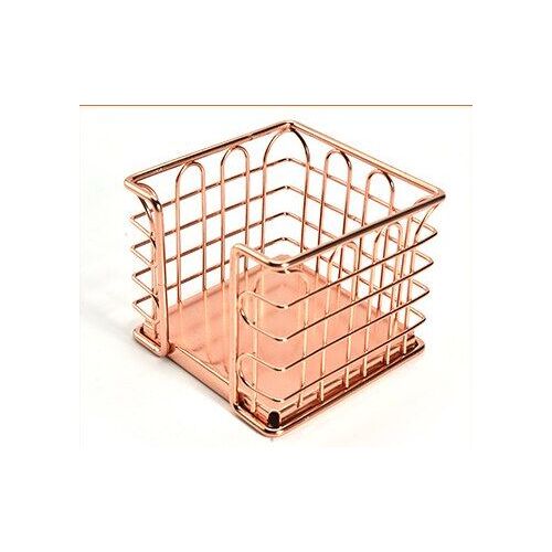 Boîte De Papeterie Créative En Métal Or Rose, Panier De Rangement De Bureau Pour La Maison, Le Bureau, Porte-Stylo, Organisateur De Papeterie, Décoration
