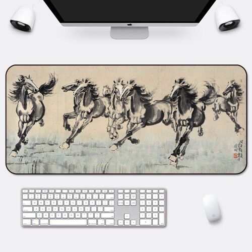 Tapis de souris de jeu de Style chinois, grand format 800x300mm, pour ordinateur portable et bureau