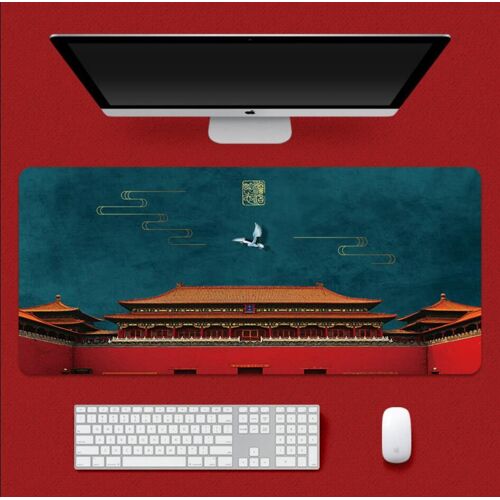 Grand tapis de souris créatif de Style chinois, 80x30, grand clavier d'ordinateur de jeu, tapis de Table de bureau, classique et mignon