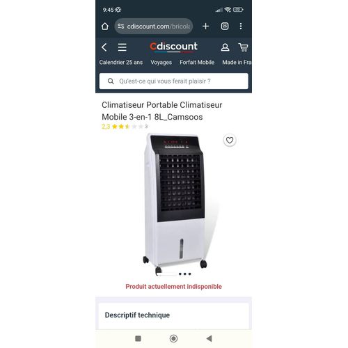 Rafraîchisseur d'air