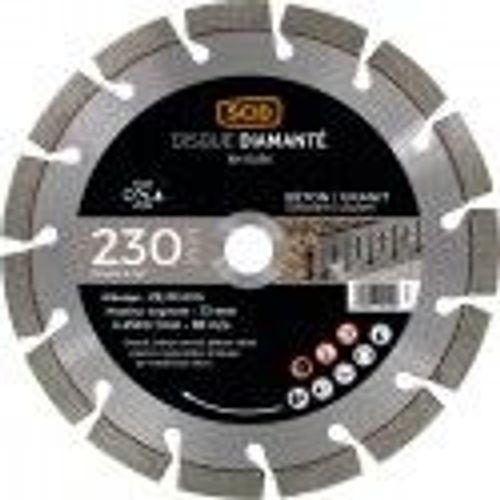 Disque diamanté pro ° 230 mm segment 15mm béton granit pierre SCID
