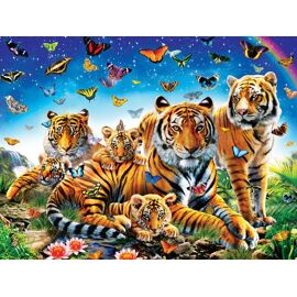 Puzzle Pi?Ces Xxl - Tigres Et Papillons - Puzzle 300 Pi?Ces