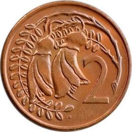Pièce De 2 Cents Nouvelle-Zelande