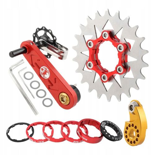 Kit De Conversion De Vélo De Montagne À Vitesse Unique. Réparez Le Contrôleur Portable Esc, Rouge 22t