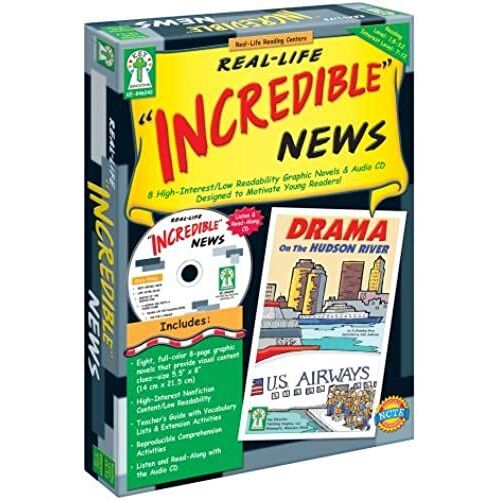 Real-Life "Incredible" News [With Cd (Audio)] (Real-Life Reading Centers)