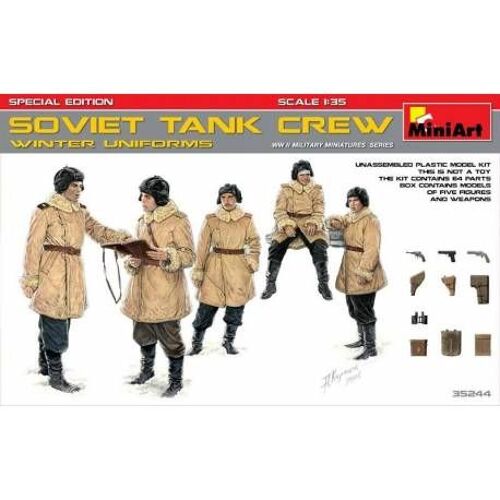 Miniart - Soviet Tank Crew (Winter Uniforms) Special Editionmaquette Figurines Soviet Tank Crew (Winter Uniforms) Special Edition Miniart 35244 1/35ème Maquette Char Promo Figurine Miniature