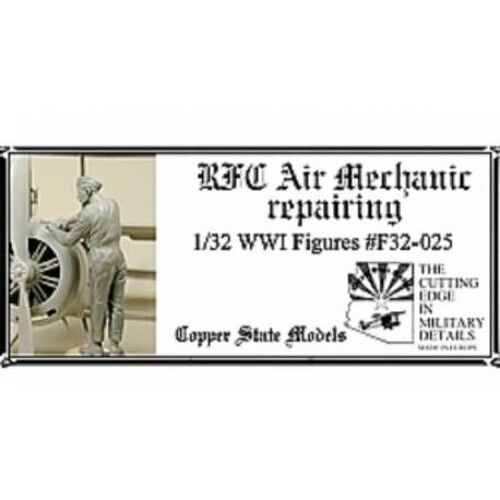Copper State Models - Rfc Air Mechanic Repairingmaquette Figurine Rfc Air Mechanic Repairing Copper State Models F32-025 1/32ème Maquette Char Promo Figurine Miniature