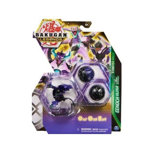 Coffret Bakugan - Pack De Démarrage Eenoch Ultra Cimoga Ryverazu: 3 Boules Noires - Set Evolutions Serie 4 + 1 Carte Tigre