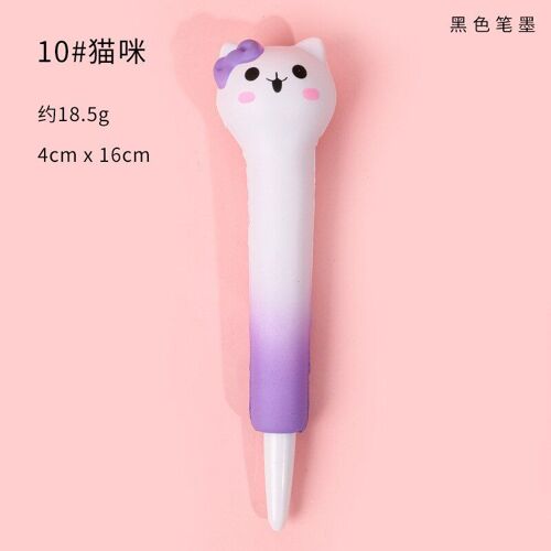 Stylo À Gel Anti-Stress De Dessin Animé, 0.38mm, Nouveauté, Stylo De Signature En Mousse, Fournitures Scolaires Et De Bureau, Papeterie Cadeau