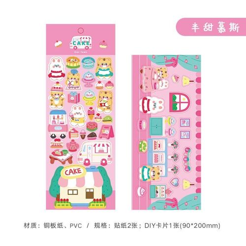 Autocollants En Papier Pvc 2 En 1, Étiquette Scrapbooking Pour Journal, Papeterie Cadeau, Prix, Décor Esthétique Coréen, Diy Bricolage