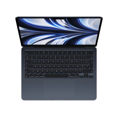 Apple MacBook Air MLY33FN/A - Mi-2022 - 13.6" M2 8 Go RAM 256 Go SSD Noir AZERTY