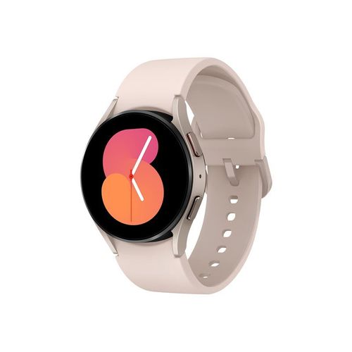Samsung Galaxy Watch5 - 40 mm - or rosé - Montre connectée avec bracelet sport - affichage 1.2" - 16 Go - LTE, NFC, Wi-Fi, Bluetooth - 4G - 28.7 g