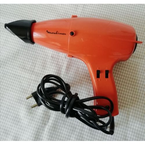 Sèche Cheveux Vintage Moulinex 70'S Orange