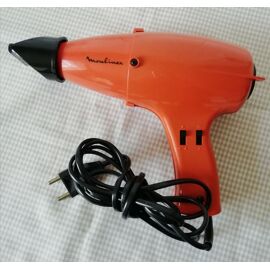 Sèche-cheveux Vintage Rowenta Années 70 - Couleur Orange, Fonctionne, Occasion