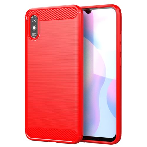 Coque Xiaomi Redmi 9a,Etui Pour Xiaomi Redmi 9a,Etui En Silicone Pour Xiaomi Redmi 9a,Convient A La Coque Xiaomi Redmi 9a,Rouge