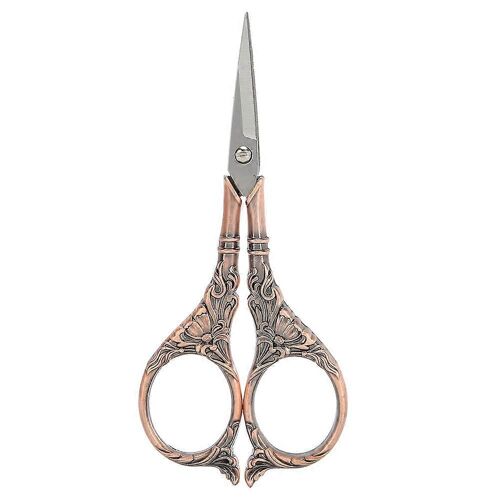 Ciseaux Rétro Européen Bricolage Fait À La Main Point De Croix Artisanat Créatif Fantaisie Antique Travaux D'aiguille Outils(Copper(B01-003-00123) )