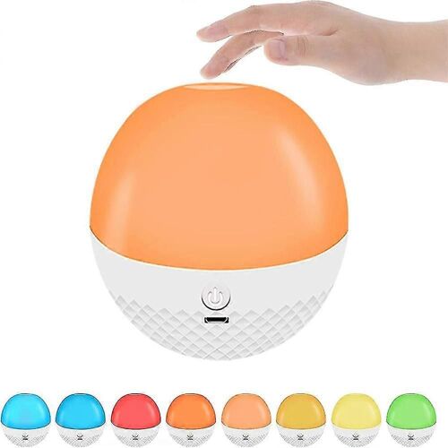 16 couleurs RGB Night Light Baby Kids Bedside Touch Sensor Lamp Rechargeable USB avec télécommande