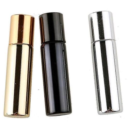 3pcs Flacon Billes En Mini - Verre De 5 Ml Lectroplaqu Uv Crme Oculaire Anti - Lumire Huile Essentielle Flacon Spath Flacon Billes Portatif 