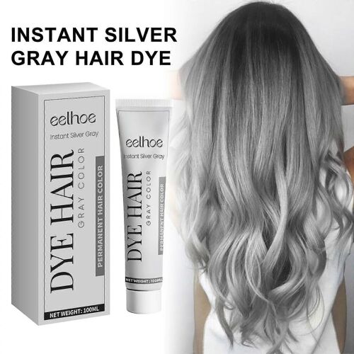 Unisexe Diy Mode Gris Couleur Super Gris Cheveux Crème 100ml