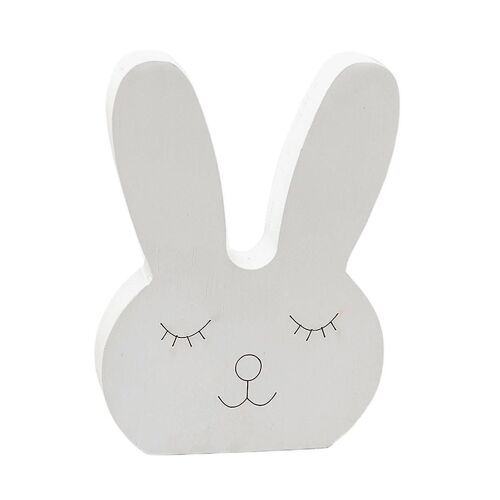 Nordic Style Lovely Rabbit Desktop Decorative Ornament for Bedroom White