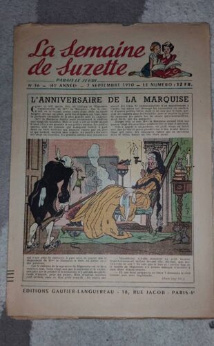 La Semaine De Suzette Année 1950 N°36