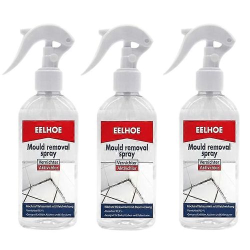 3x Nettoyant anti-moisissure Spray efficace contre les moisissures, nettoyant rapide et anti-moisissure