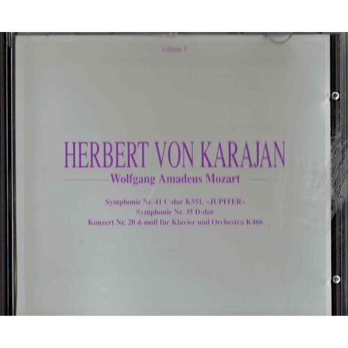 Cd Mozart Symphonie 41/35 Karajan