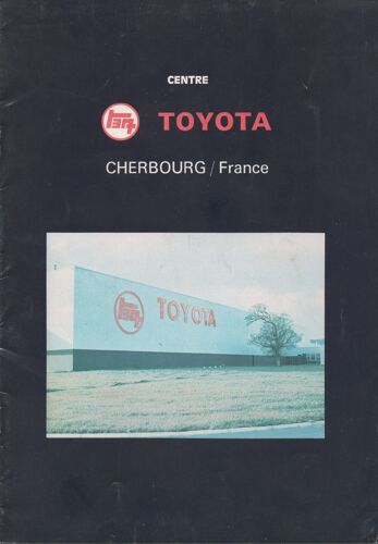 Document Institutionnel De Présentation Du Nouveau Centre Automobile Toyota De Cherbourg Édité En 1977