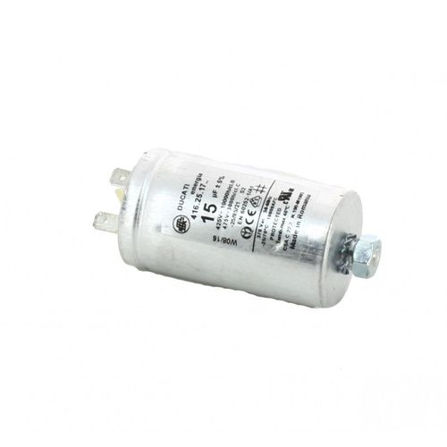 Condensateur 10 mf 481010743850 pour Seche linge BAUKNECHT, HOTPOINT ARISTON, IGNIS, INDESIT, KITCHENAID, LADEN, WHIRLPOOL