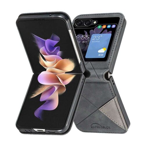 Housse pour Samsung Galaxy Z Flip 5 5G - etui coque pochette portefeuille - NOIR