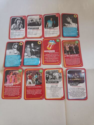 Lot Cartes Rolling Stones - Carrefour- 33 Cartes Sur 46