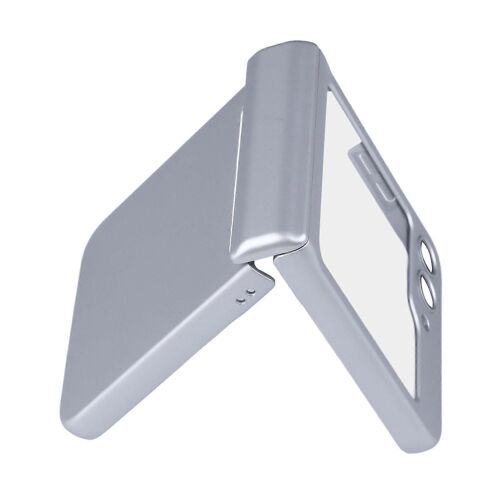 Étui à rabat pour téléphone Housse de protection Aimant Couverture complète Confort Tactile Accessoire de téléphone léger pour Galaxy ZFlip5 Argent
