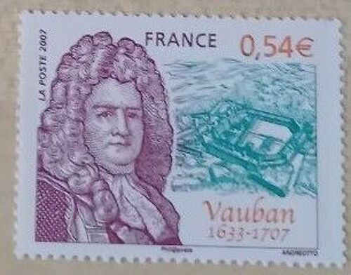 Timbre Neuf 2007, Vauban(1633-1707), Illustration De Andreotto, 0,54 Euro.
