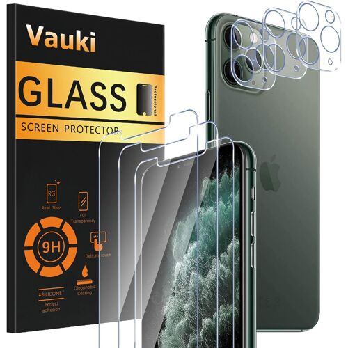 Lot De 3 Films De Protection Pour Iphone 11 Pro Avec 3 Verres De Protection Pour Caméra, Film De Protection D'écran Hd Transparent Dureté 9h, Film De Protection Sans Bulles Et Anti-Rayures Pour Samsung Iphone 11 Pro 5,8""