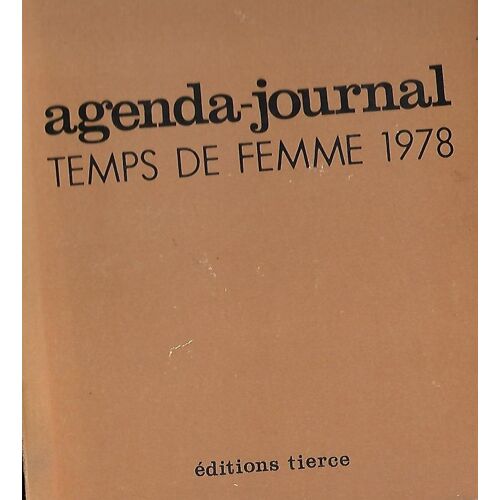Agenda-Journal Temps De Femme 1978