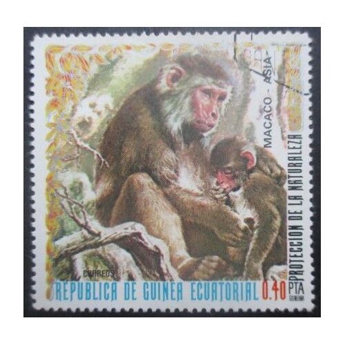 Guinee Equatoriale N°90c Singes Oblitéré