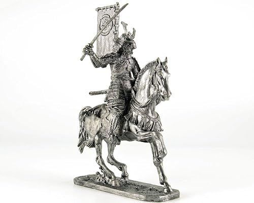 16-17 Japan Samurai On Horse, 16-17 Century. Tin Toy Soldiers. 54 1/32