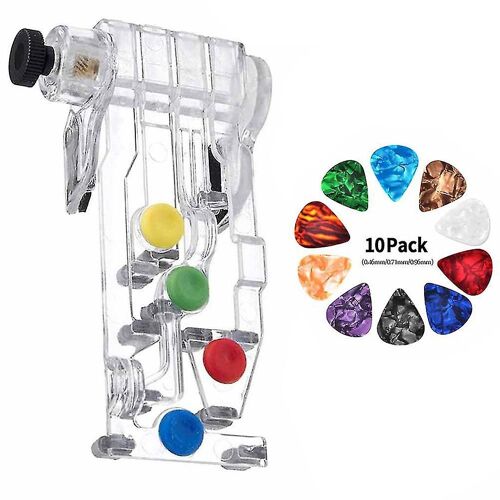 Durable Guitar Chord Buddy Learning System Outil D'aide À La Pratique De La Guitare Classique Pour Formateur Débutant Avec 10 Choix D'instruments De Musique Accessoires